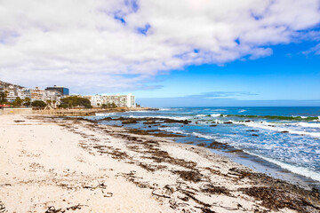 View of Sea Point promenade on the Atlantic Seaboard of Cape Town
