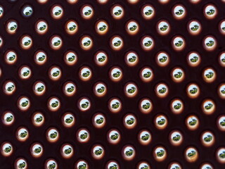 Trees inside water drops macro photography pattern