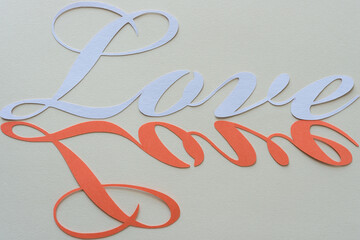 double love letters - orange and violet