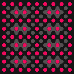 Multicolor truchet tiling connections illustration