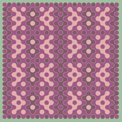 Multicolor truchet tiling connections illustration