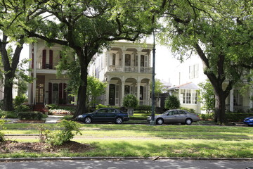 Fototapeta na wymiar Saint Charles Ave, Uptown New Orleans Historic District, New Orleans, Louisiana, United States