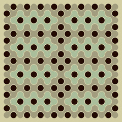 Multicolor truchet tiling connections illustration