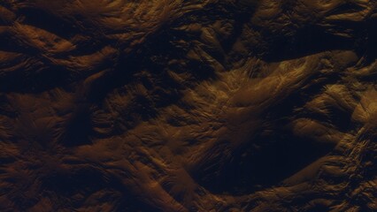 View of the 3d rendering realistic planet mars surface from space.
