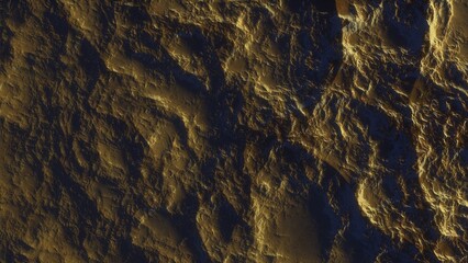 View of the 3d rendering realistic planet mars surface from space.
