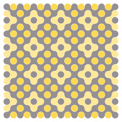 Multicolor truchet tiling connections illustration