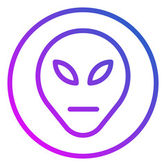 Fototapeta premium alien icon