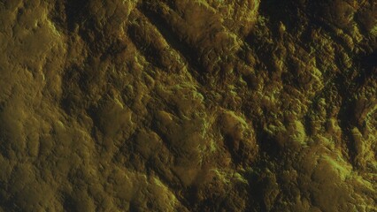 View of the 3d rendering realistic planet mars surface from space.
