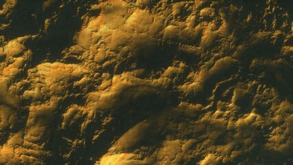 View of the 3d rendering realistic planet mars surface from space.
