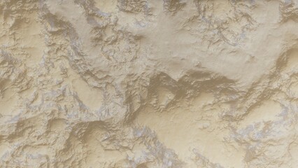 View of the 3d rendering realistic planet mars surface from space.
