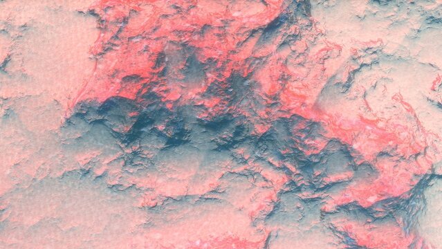 View of the 3d rendering realistic planet mars surface from space. © ANDREI