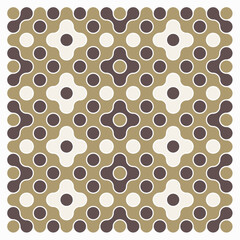 Multicolor truchet tiling connections illustration