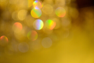 defocused christmas lights