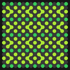 Multicolor truchet tiling connections illustration