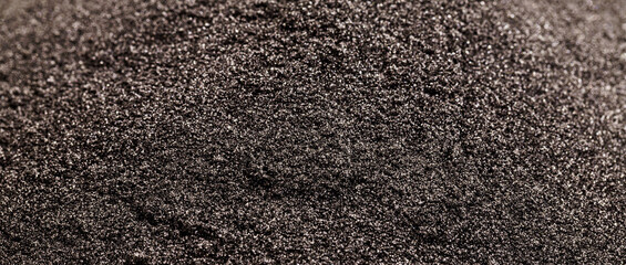 macro photography point focus of powdered graphite, powdered lubricant, serves to lubricate locks, padlocks, glass channels