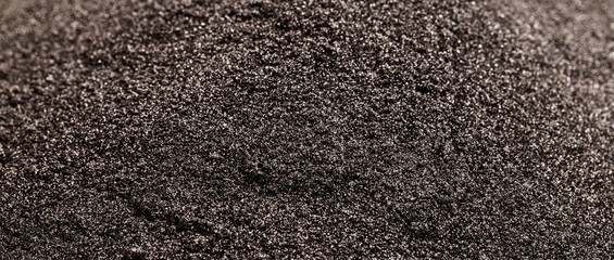 macro photography point focus of powdered graphite, powdered lubricant, serves to lubricate locks,...