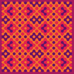 Multicolor truchet tiling connections illustration