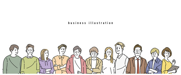 人物おしゃれイラスト素材