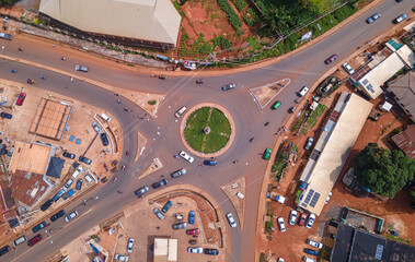 An aerial view of the city of Nsukka, Enugu, nigeria