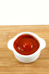 Tomato Ketchup on White Bowl