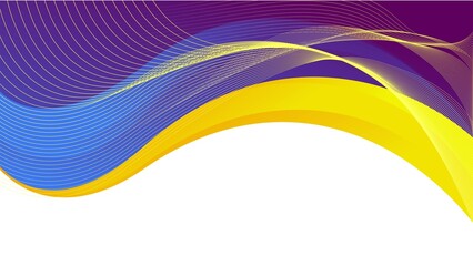 Modern colorful stylish wave background design. Bright wavy lines background. Vector template for banner, business, landing page, presentation