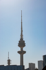 The Liberation Tower a 372 meter tall telecommunications tower in Kuwait City, Kuwait