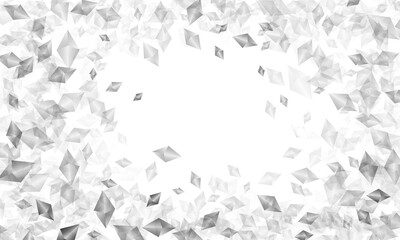 diamond abstract pattern and position random with gray colour and white background