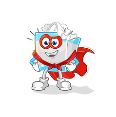 tissue box heroes vector. cartoon character