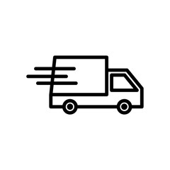 van delivery icon flat style trendy stylist simple
