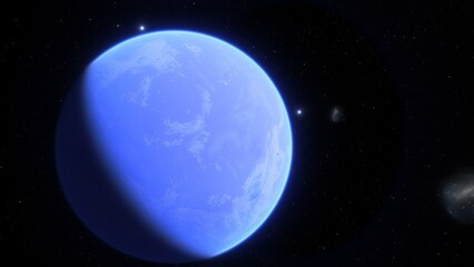 Abstract planets and space background
