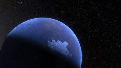 Abstract planets and space background
