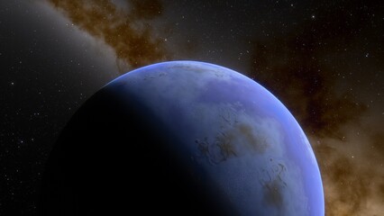 Abstract planets and space background
