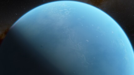 Fototapeta premium Planets and galaxy, science fiction wallpaper. Beauty of deep space. Billions of galaxy in the universe Cosmic art background 3d render 