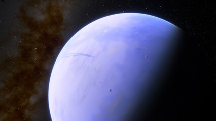Fototapeta premium Planets and galaxy, science fiction wallpaper. Beauty of deep space. Billions of galaxy in the universe Cosmic art background 3d render 