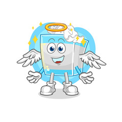 Obraz na płótnie Canvas tissue box angel with wings vector. cartoon character