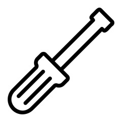 screwdriver line icon