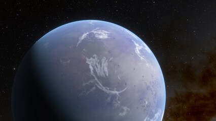 Abstract planets and space background
