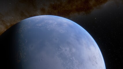 Abstract planets and space background
