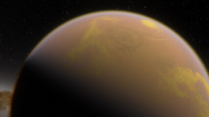 Abstract planets and space background
