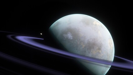 Obraz premium Abstract planets and space background 