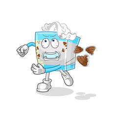 tissue box throwing shit vector