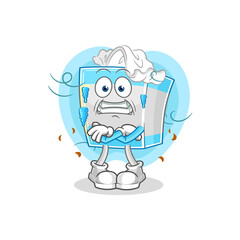 tissue box cold illustration. character vector