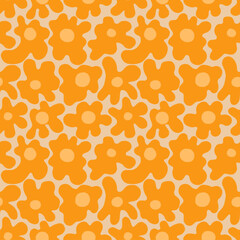 Creative collage modern floral seamless pattern