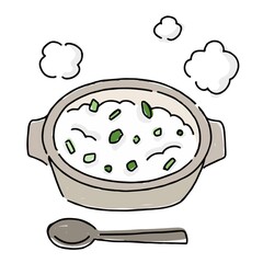 七草粥　イラスト
