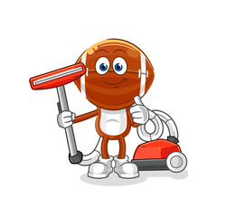 Fototapeta premium rugby head clean with a vacuum . character vector