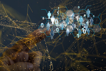 group of network people - Business and contact