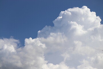 Blue sky with white clouds