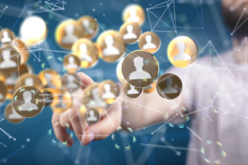 organization chart team concept networking