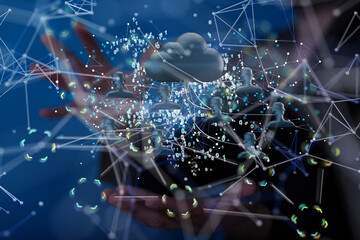 Big data cloud digital 3d