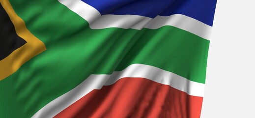 illustration south africa national flag